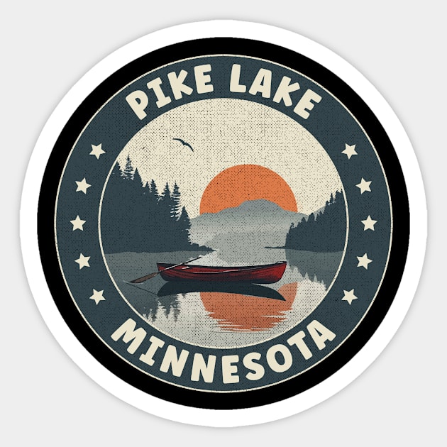 Pike Lake Minnesota Sunset Sticker by turtlestart